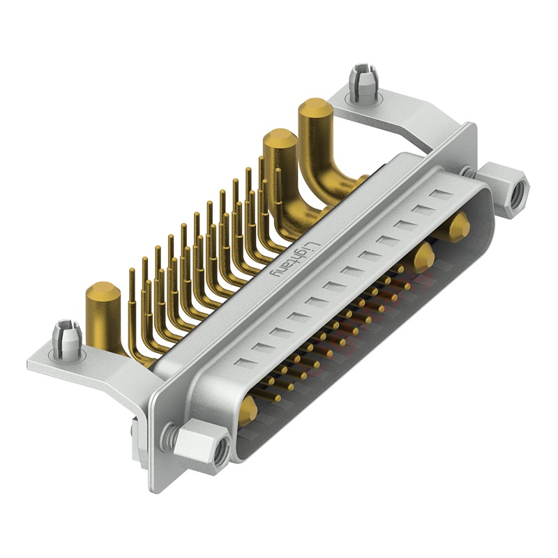 25W3公PCB彎插板/鉚支架11.6/大電流40A