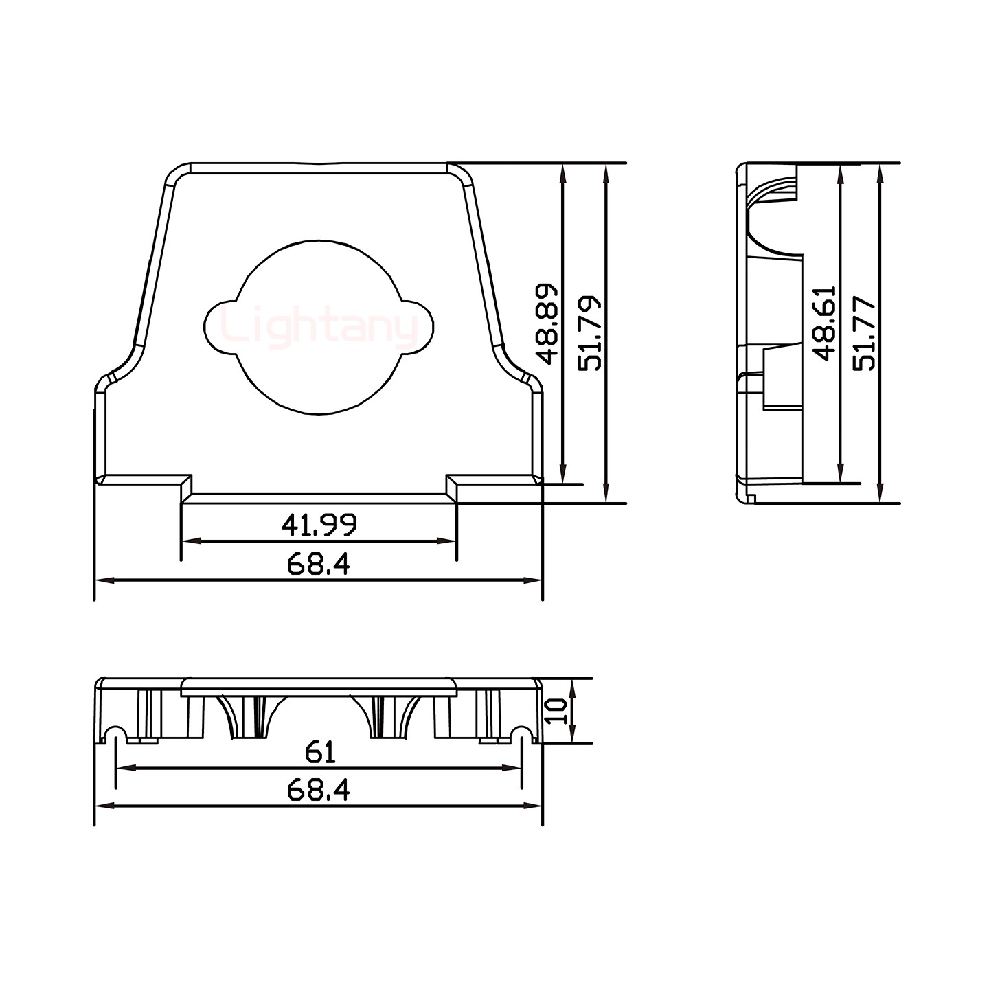 47W1母短體焊線20A+50P金屬外殼2252三個(gè)出線孔12mm