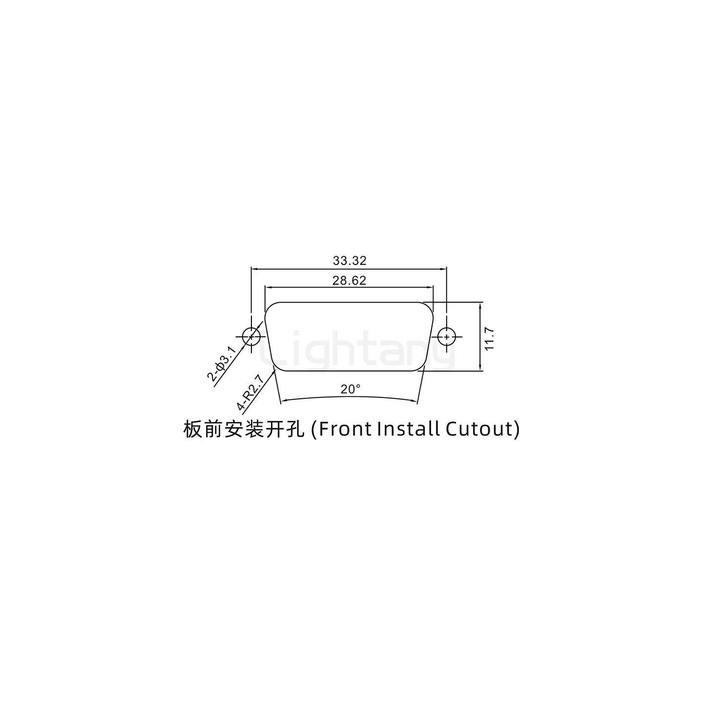 3V3母焊線(xiàn)式/鎖螺絲螺母+防水墊片/大電流40A