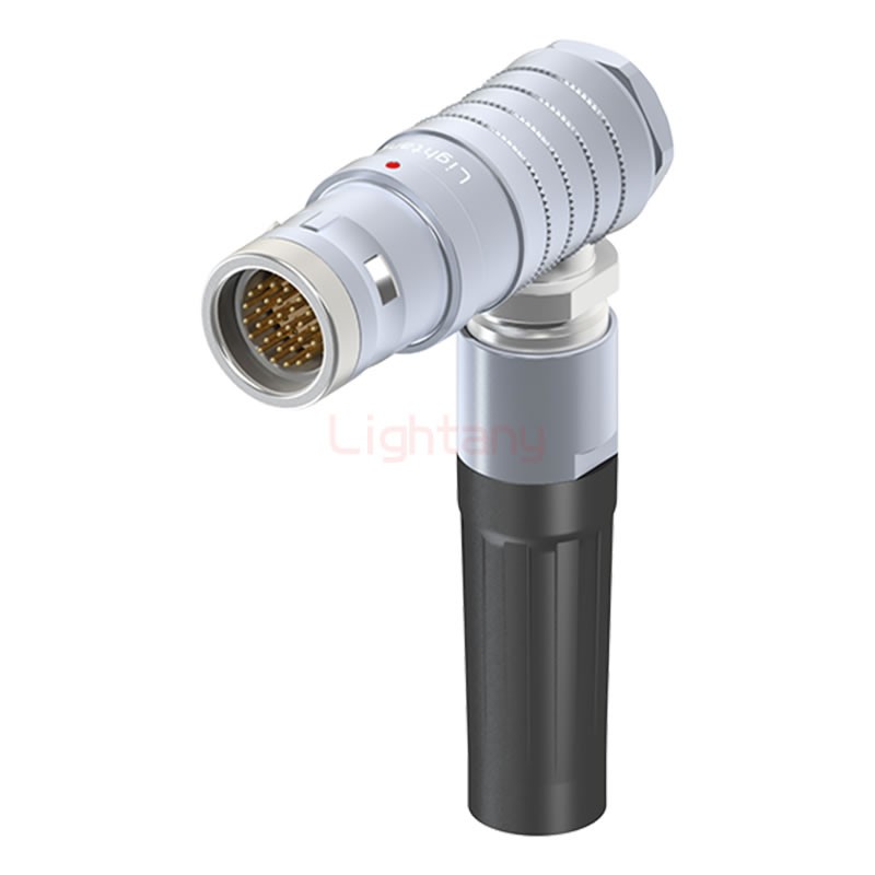 FHG.3K.030.CLAK12Z推拉自鎖帶護(hù)套彎式插頭