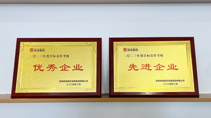 【金控快報】西咸金控獲評西咸集團2023年度“優(yōu)秀企業(yè)”“先進企業(yè)”！